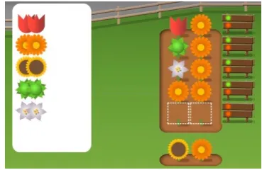 Figure 3.4: Game item with four all gr feedbacks