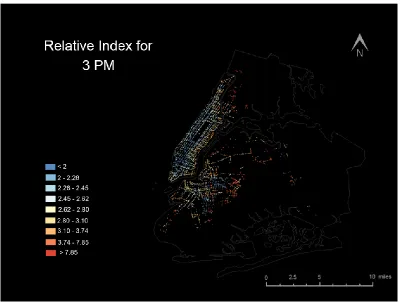 Figure 6.3 Relative Index for 3 AM 