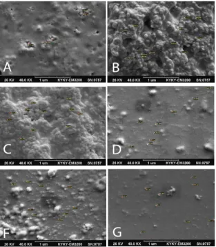 Fig. 5. 1mM hydro-alcoholic extract at 30°C (A). 1m M hydro-alcoholic extract at 60°C (B)
