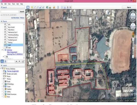 Fig. 2. Kongu Polytechnic College in Google Earth 