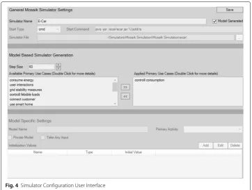 Fig. 4 Simulator Configuration User Interface
