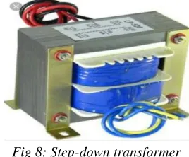 Fig 8: Step-down transformer 
