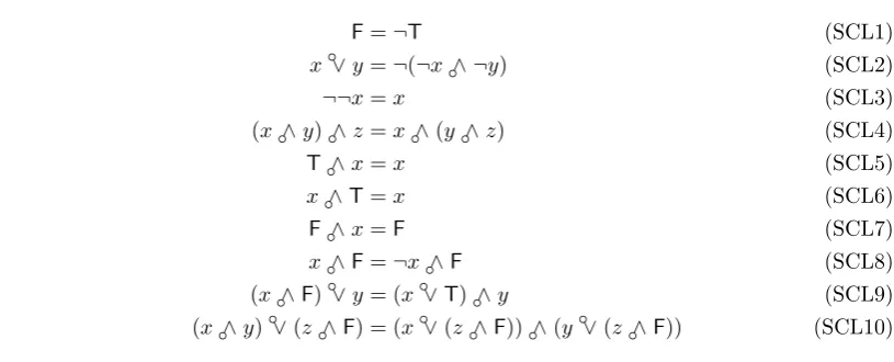 Table 3.1: The set of equations EqFSCL.