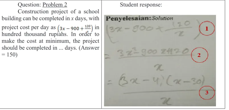 Figure 6. Example of process skill error.