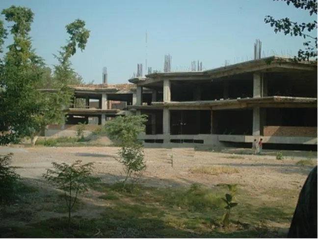 Fig. 1  View of the Partially Constructed Building  under Study 