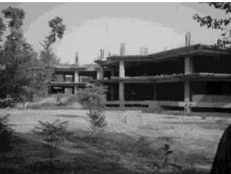 Fig. 1:   View of Partially Constructed Building 