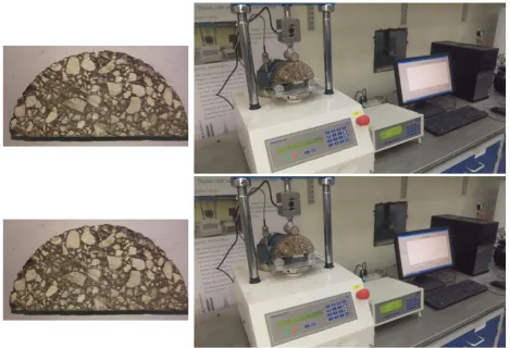 Figure 3: Specimen after testing for (a) smooth specimen and (b) cracked specimen 
