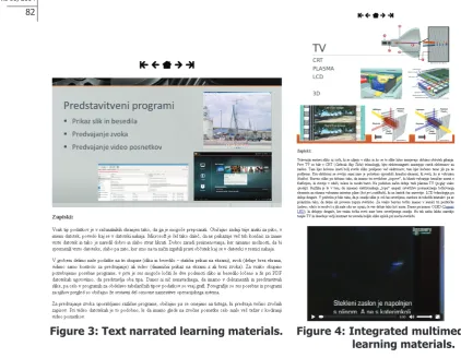 Figure 3: Text narrated learning materials.