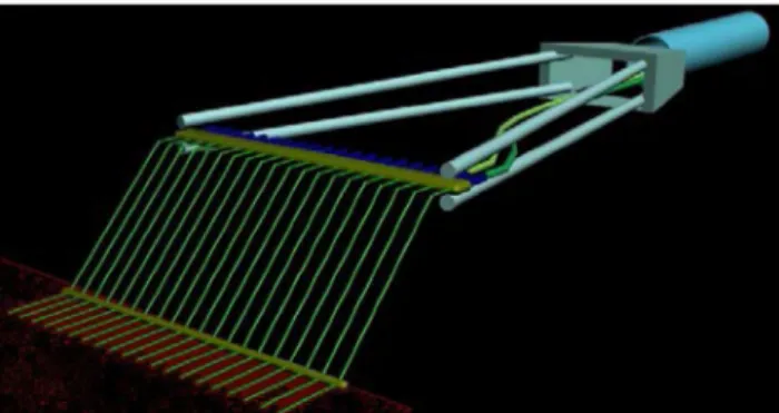 Figure 1. The model installed in the test section with the rake probes behind.