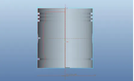 Fig 5.2 Conventional Piston Sketch Pro-E 2d 