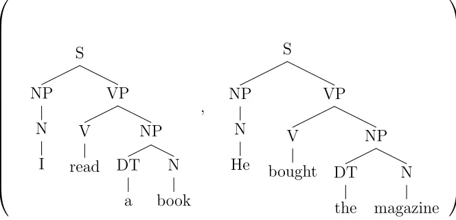 Figure 2.1: A treebank example