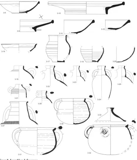 Figure 8. Assemblage amphoras, and 