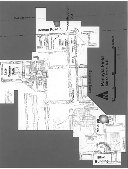 Figure 2. Plan of Panayia field, indicating LR phases 
