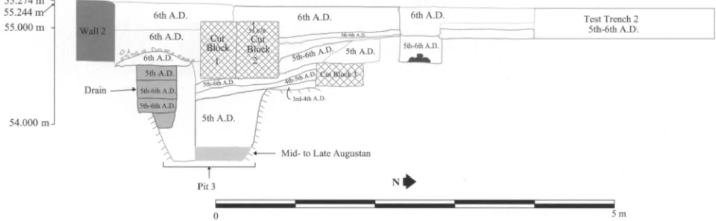 Figure  12.  Section  drawing  of  pit  3 