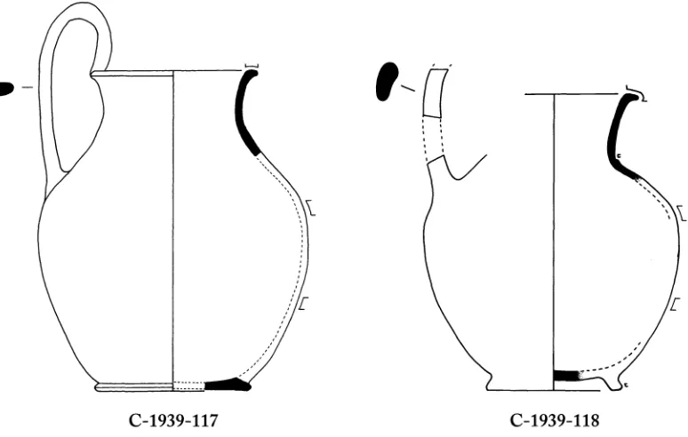 Figure 5. One-handled oinochoai from well 1939-1. Scale 1:3 