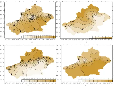 Table 1. Comparison of ﬁts from GEV, Gumbel and GPD models.