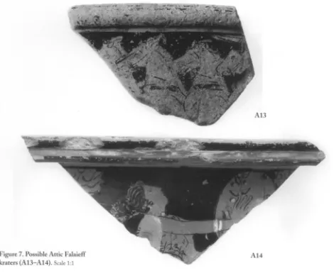 Figure 7. Possible Attic Falaieff hraters (A13-A14). Scale 1:1 