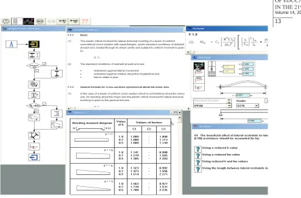 Figure 3. Tutoring system for steel construction lecture on the base of EUROCODE