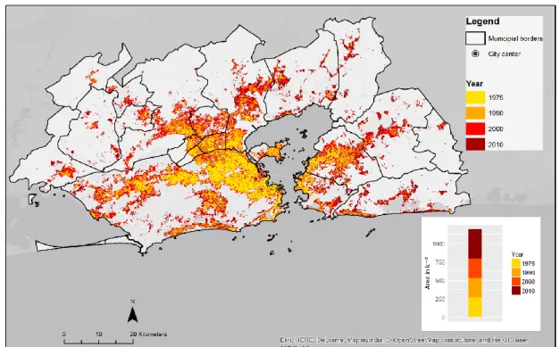 Figure 5.1: GUF Rio de Janeiro (Data source: Taubenböck et al. (2012). Own illustration)