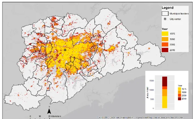 Figure 5.2: GUF São Paulo (Data source: Taubenböck et al. (2012). Own illustration)
