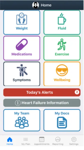 Figure 1. Sample home screen.