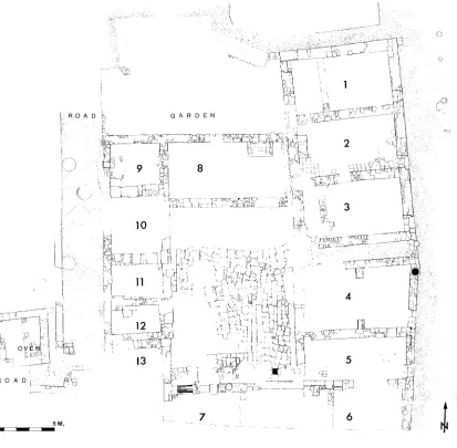 FIG. 2. Unit 1, ca. 1300, plan 