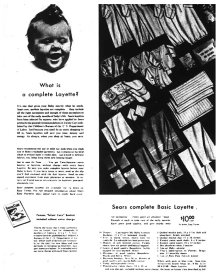 Figure 3.3: Sears Catalog Baby Section, 1944 