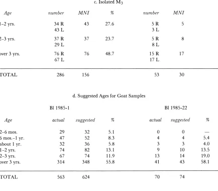 TABLE 4: Sawn Cattle Bones from Building 3 
