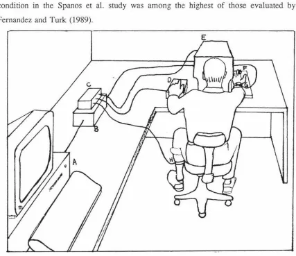 Figure 2. Experimental layout. Demonstrating the subjects position relative to the 