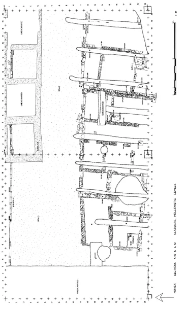 FiG. 3. Sections K 19 and L 19, Classical to Hellenistic levels 