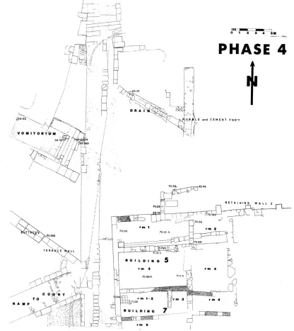 FIG. 8. East of Theater: Roman Phase 4 