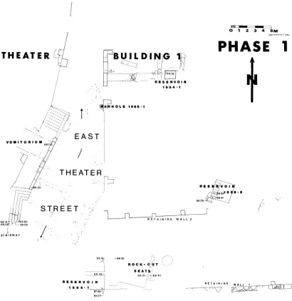 FIG. 2. East of Theater: Roman Phase 1 