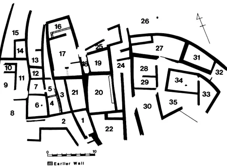 FIG. 2. Hall's plan of Vrokastro, settlement on the summit. Hall, pl. XVIII 