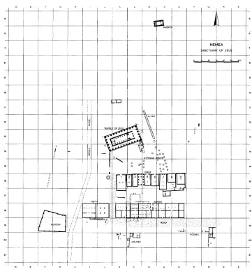 FIG. 1. Restored plan of the Sanctuary of Zeus, Archaic to Hellenistic periods 