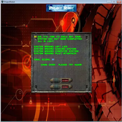 Figure 5: Failure Screen 