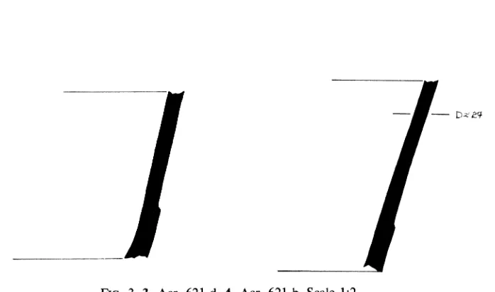 FIG. 3. 3. Acr. 621 d. 4. Acr. 621 b. Scale 1:2 