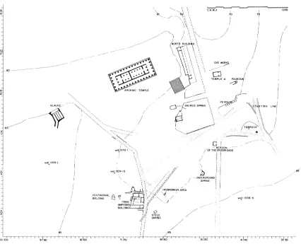 FIG. 1. Plan, central Corinth, 450-425 B.C. 