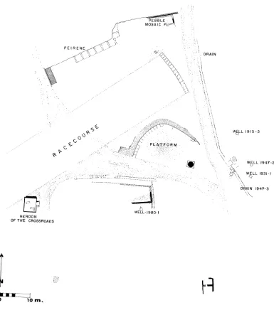 FIG. 2. Plan, east end of forum, 400-350 B.C. 