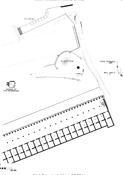 FIG. 3. Plan, east end of forum, 250-225 B.C. 