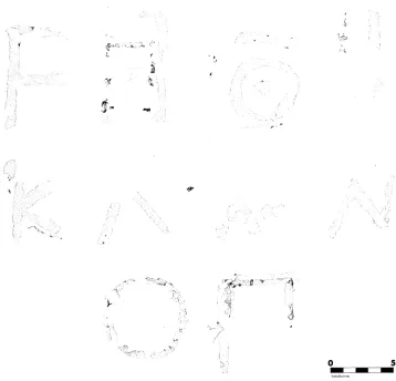 FIG. 5. Letters on the 5th-century starting platform 
