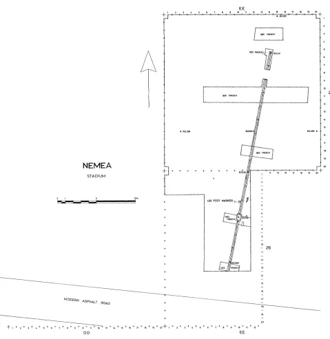 FIG. 7. Stadium, Sections EE 25 and EE 26 