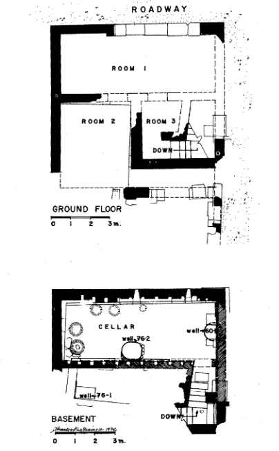 FIG. 1. Plan of the Roman Cellar Building. 
