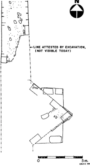 FIG. 2. Plan of tower with triangular projection. 