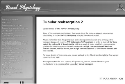 Figure 2: Screen capture of a section page in the modified UK module in Stage 2 