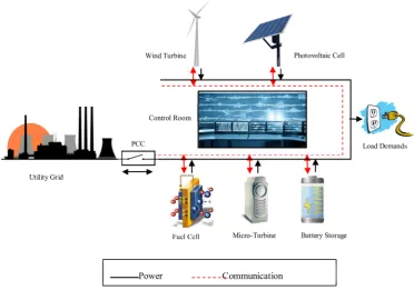 Figure 4. A typical low-voltage microgrid system.