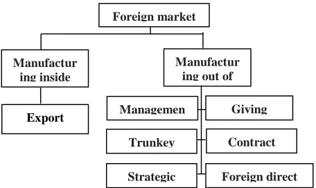 Figure 1. Foreign market entry strategies   