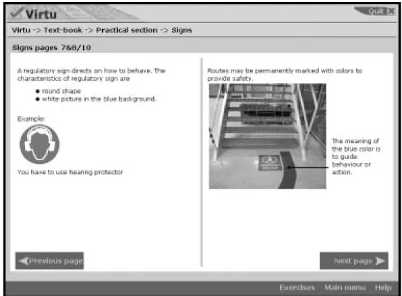 Figure 2. Theory display 