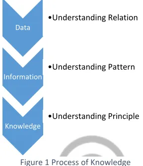Figure 1 Process of Knowledge 