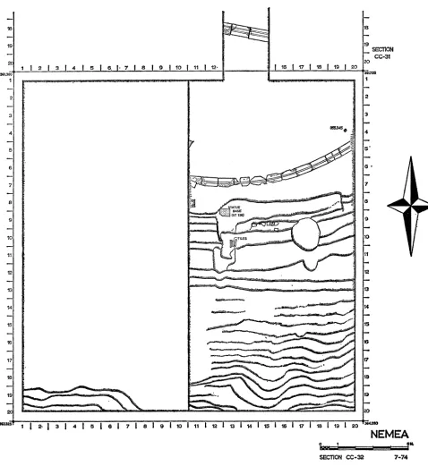 FIG. SECTION CC-32 7. Remailns in stadium, Sections CC 31 and CC 32. 