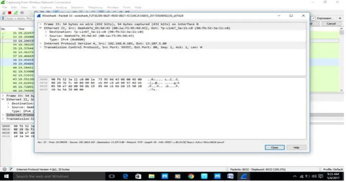 Figure 1.1: Weakness of EAP, RADIUS, LEAP, PEAP etc., is analyzed by using wireshark tool 